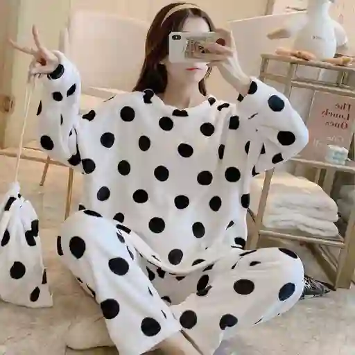 Pijama Térmica Polka Talla Única Adulto