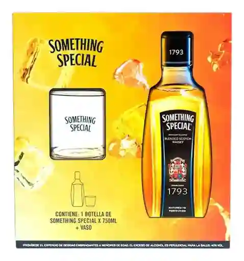 Estuche De Whisky Something Special 750 Ml + Vaso