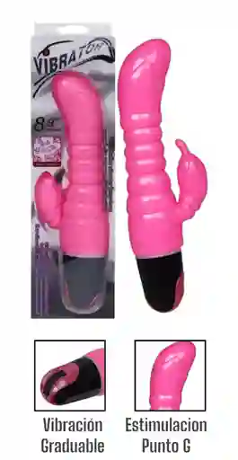 Vibrador Doble Estimulacion Punto G Y Clítoris 8.9