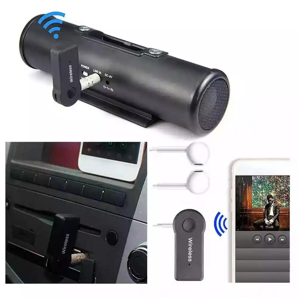 Adaptador Receptor Bluetooth Para Carro Recargable Portátil