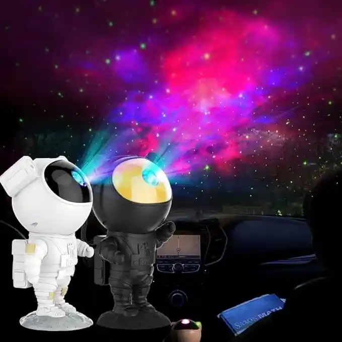 Proyector Astronauta Estrellado 360° Ajustable Con Control