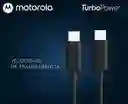 Cable Motorola Tipo C Carga Superrápida Usb-c A Tipo C