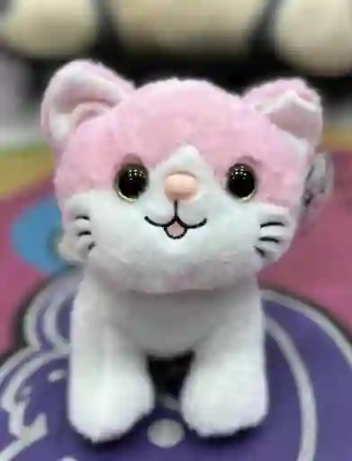 Regalo Juguete Peluche Mediano Gato Rosa Bigotes