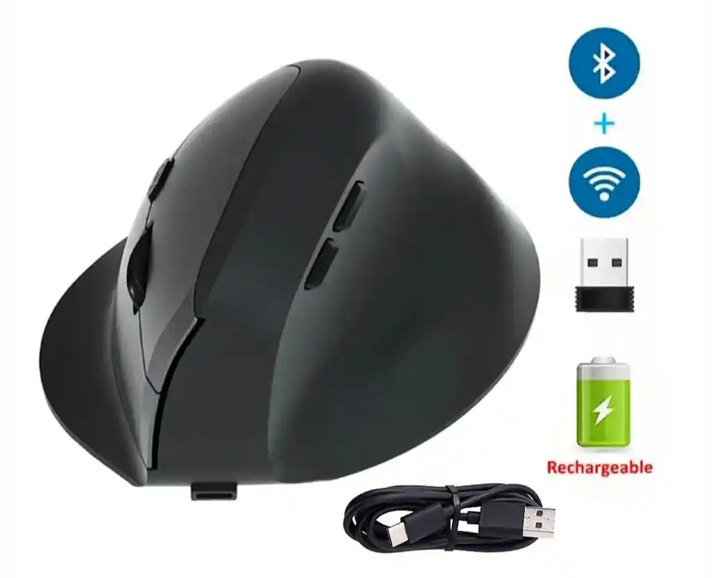 Mouse Inalámbrico Vertical Ergonómico