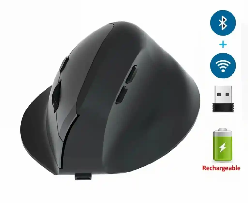 Mouse Inalámbrico Vertical Ergonómico