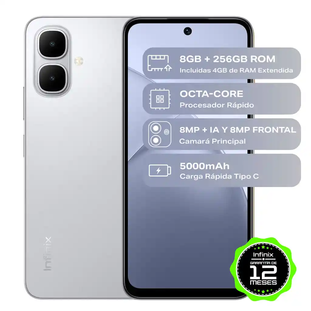 Celular Infinix Smart 10 4gb Ram/256gb Gris