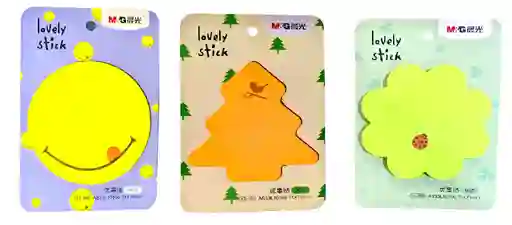 Notas Adhesivas De Figuras X 60 Hjs Tipo Post-it Medida 71x71 Mm