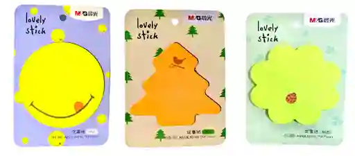 Notas Adhesivas De Figuras X 60 Hjs Tipo Post-it Medida 71x71 Mm