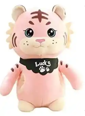 Peluche Tigre Lucky Con Bolsillos 37 Centimetros