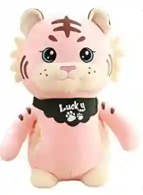 Peluche Tigre Lucky Con Bolsillos 25 Centimetros