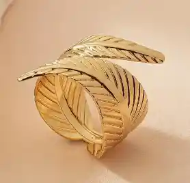 Anillo Hoja Dorada