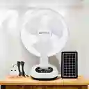 Abanico Ventilador Recargable De 12 Pulgadas Con Panel Solar