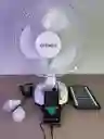 Abanico Ventilador Recargable De 12 Pulgadas Con Panel Solar