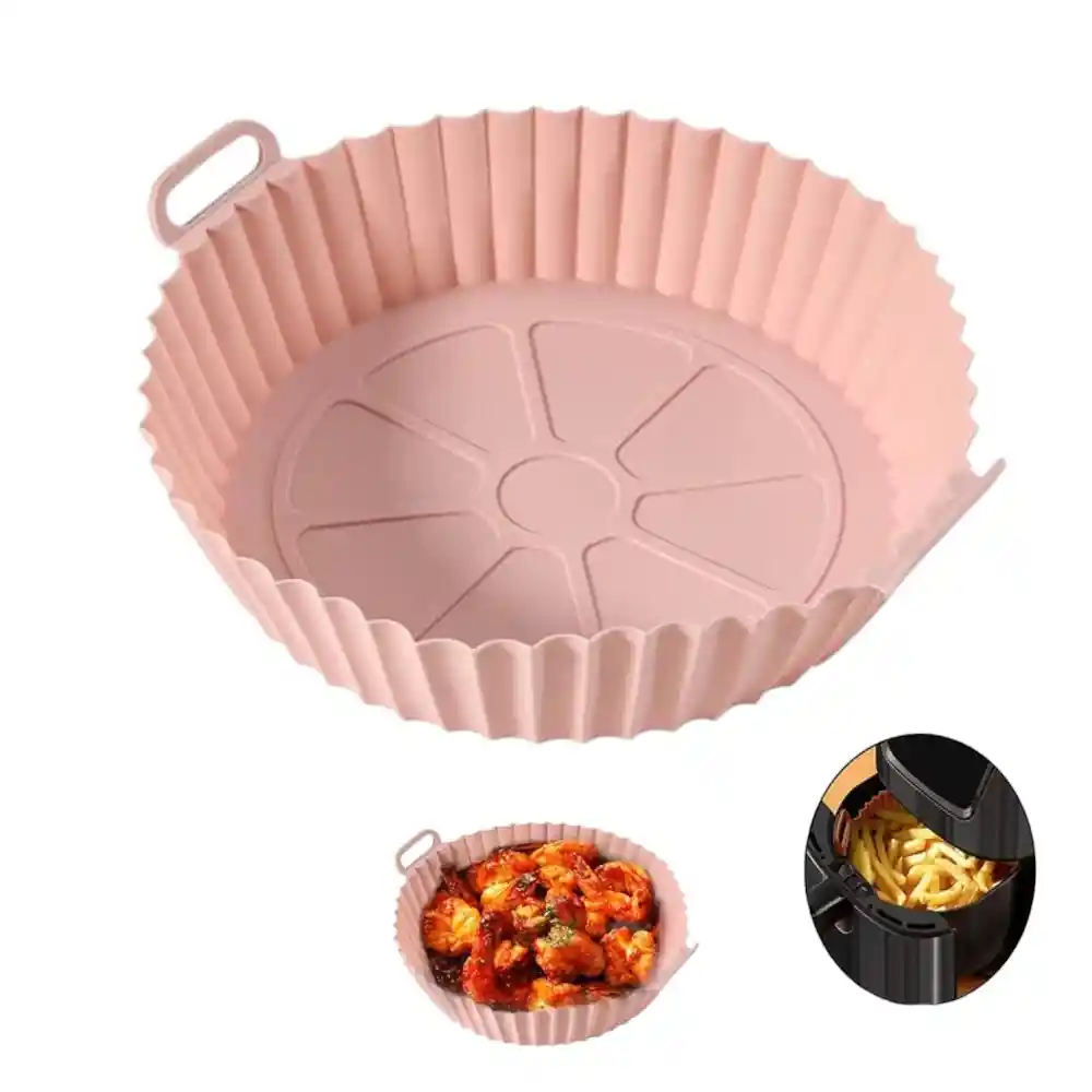 Molde De Silicona Redondo 21cm Para Air Fryer | Olla Freidora X1und