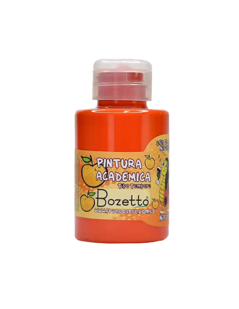 Pintura Tipo Tempera Naranja Con Olor Franco Arte 120ml