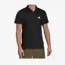 Camiseta Adidas Polo Hombre Negro