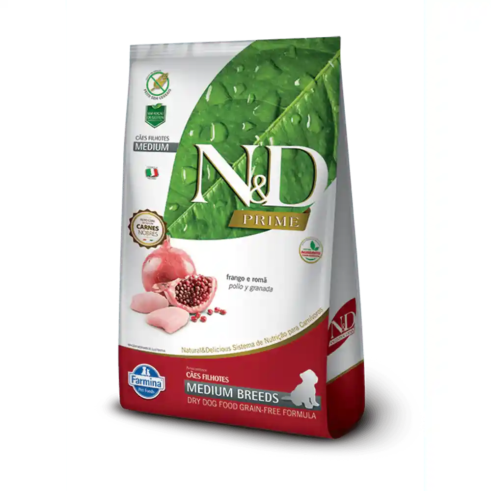 Alimento Seco Nyd Prime Can Frango Puppy Medium 2,5kg