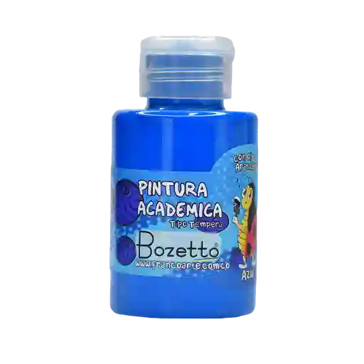 Pintura Tipo Tempera Azul Con Olor Franco Arte 120ml