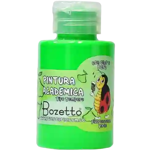 Pintura Tipo Tempera Fluorescente Verde Con Olor Franco Arte 120ml