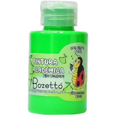 Pintura Tipo Tempera Fluorescente Verde Con Olor Franco Arte 120ml