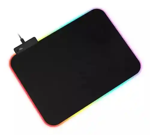 Pad Mouse K7 Gamer Rgb Retro Iluminado De 25x35 Cmx04mm