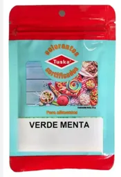 Anilina Vegetal Marca Tuska De 25g Color Verde Menta