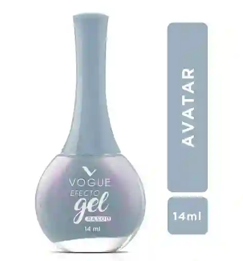 Esmalte Vogue En Gel Larga Duracion Color Azul Tornasol Avatar