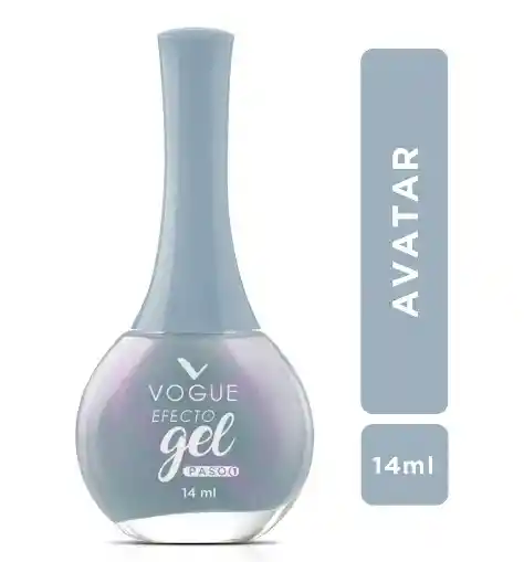 Esmalte Vogue En Gel Larga Duracion Color Azul Tornasol Avatar