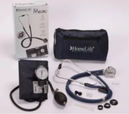 Kit Médico Fonendoscopio + Tensiómetro Manual Homelife (azúl Petróleo)