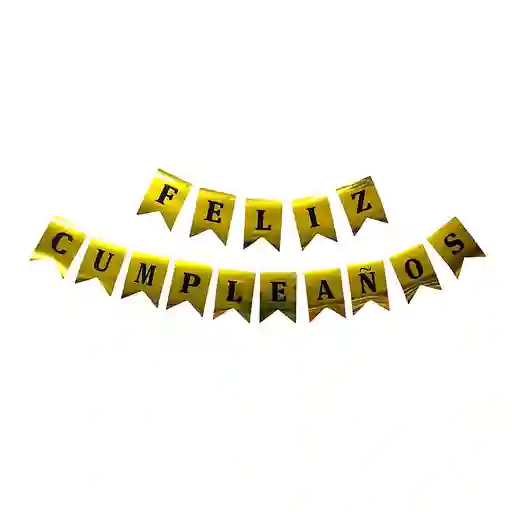 Letrero Banderín Feliz Cumpleaños Espejo