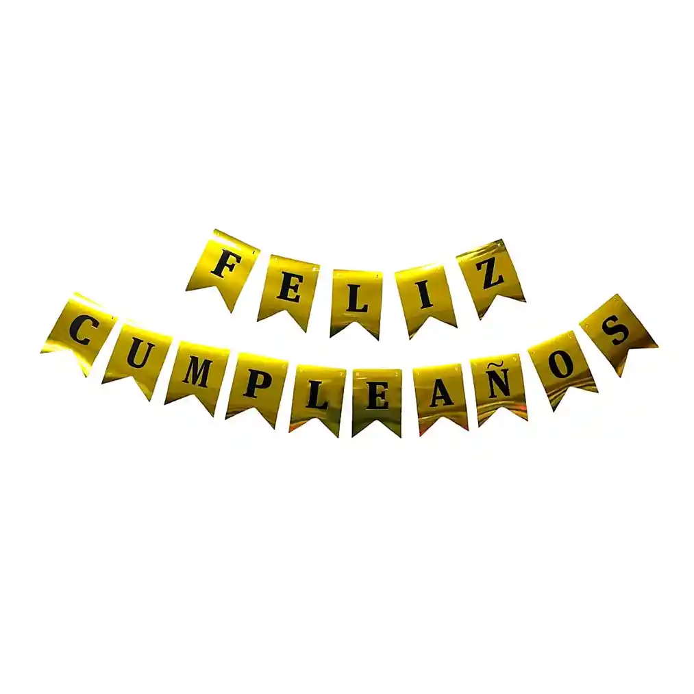 Letrero Banderín Feliz Cumpleaños Espejo
