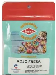 Anilina Vegetal Marca Tuska De 25gr Color Rojo Fresa