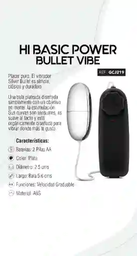 Huevo Vibrador Power Bullet