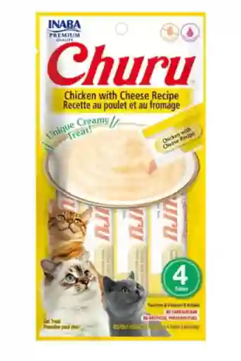 Snack Churu Cat Pollo Queso X4 Unds 14gr