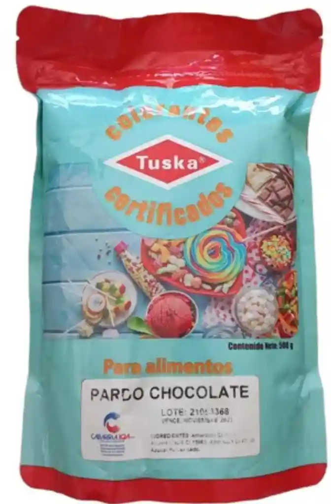 Colorante Para Alimentos Vegetal Tuska Pardo Chocolate 25g