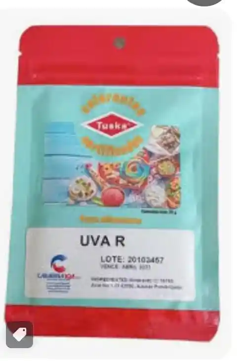 Colorante Para Alimentos Vegetal Tuska Uva R 25g