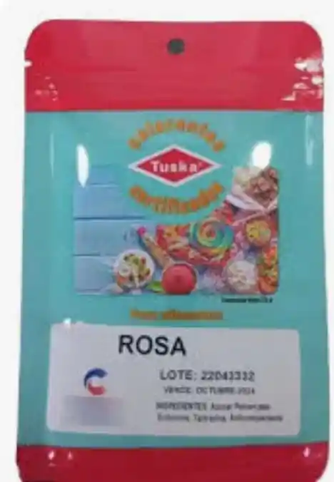 Colorante Para Alimentos Vegetal Tuska Rosa 25g