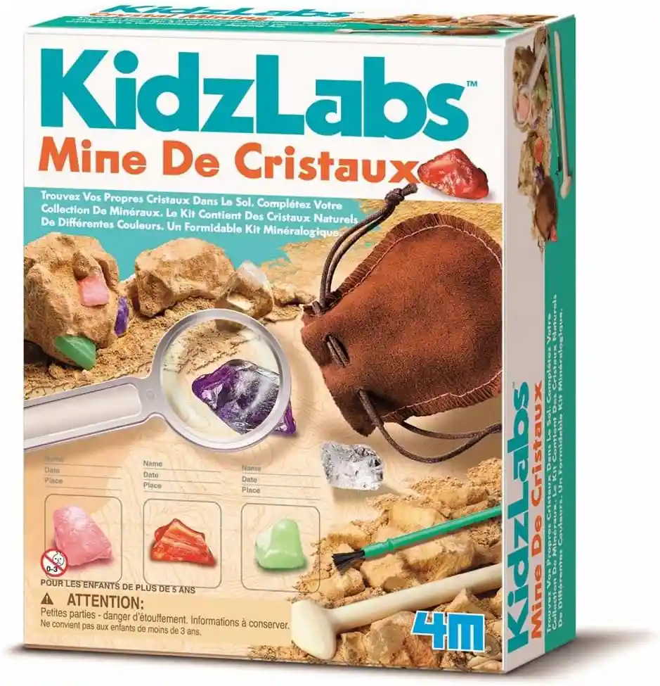 Juego De Experimento Excavación De Cristales 4m Para Niños