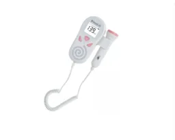 Doppler Fetal Monitor Ritmo Cardiaco Home Life Rosado + Baterías + Gel