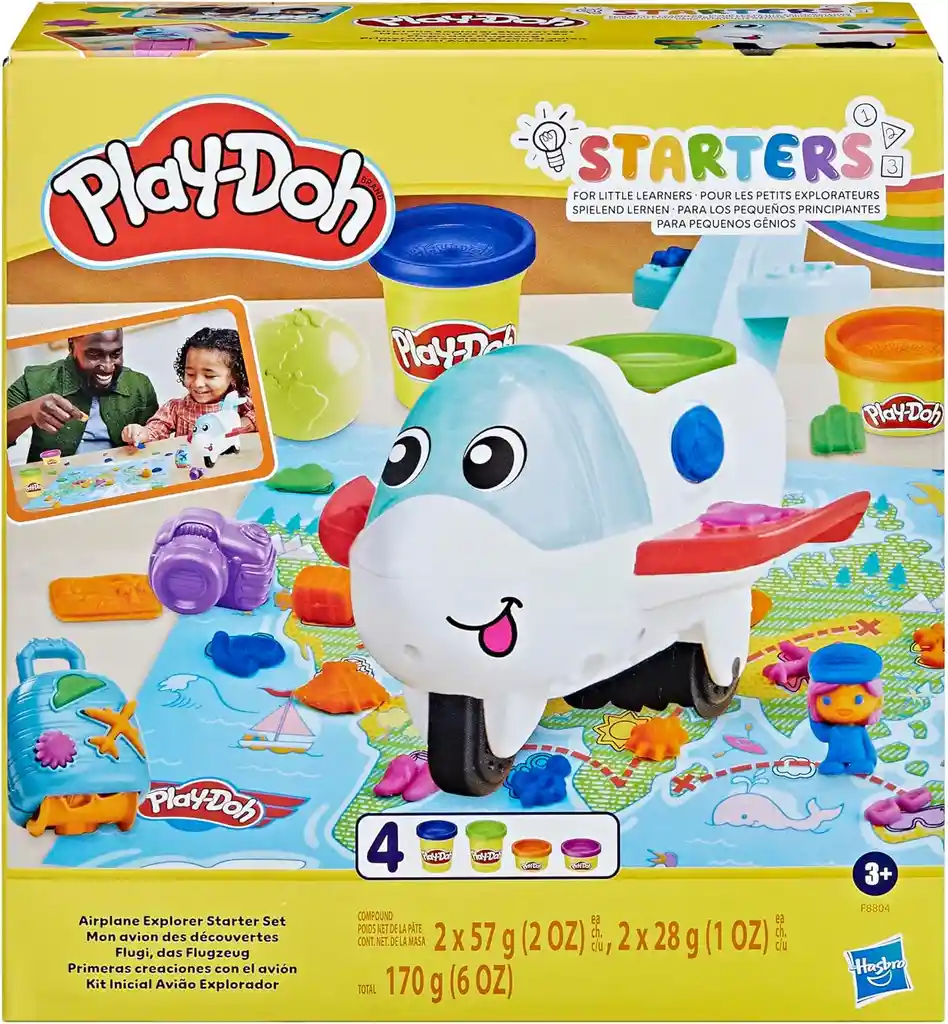 Juego Play-doh Set De Avión Explorador Para Niños Niñas