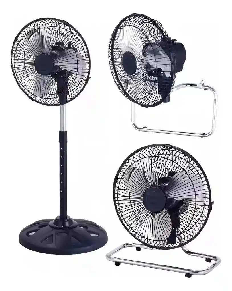 Ventilador 10 Pulgadas 3 En 1 Super Potente 3 Aspas Metal