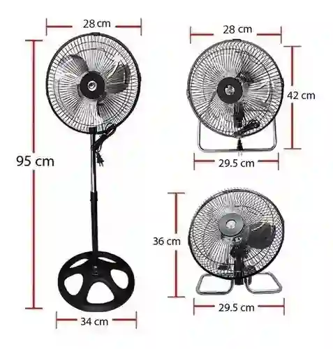 Ventilador 3 Velocidades 10 Pulgadas