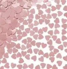 Confeti De Mesa Corazones Rosado