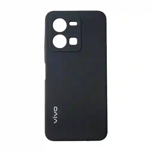 Silicone Case Estuche Funda Para Vivo Y35 Negro