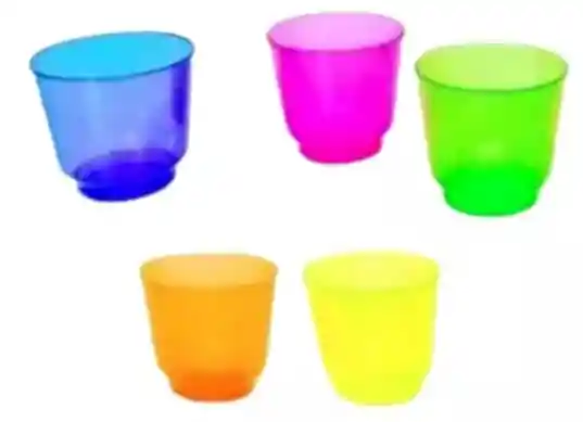 Vasos De Whisky Neon Paquete X20 Unidades