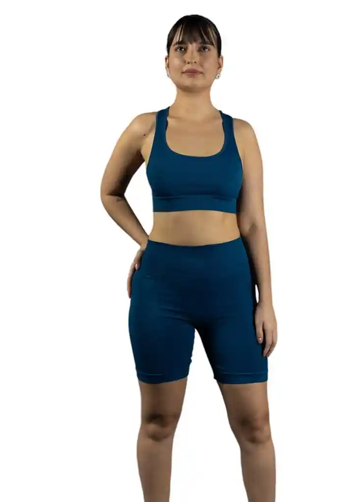 Conjunto Seamless Top Y Short Line