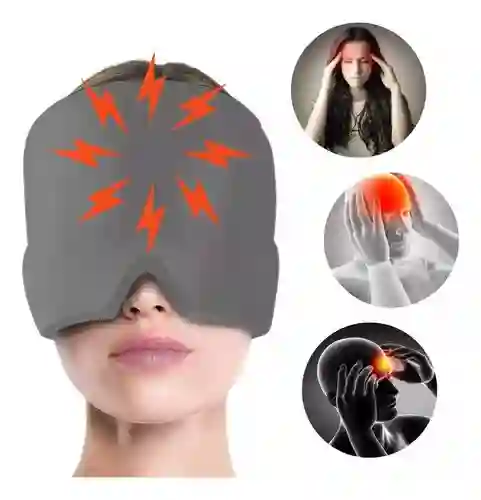 Gorro De Gel Alivio Migraña Compresa Fría Dolor Cabeza Ojo