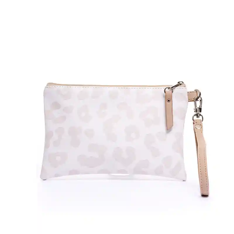 Cosmetiquera O Monedero Print Beige