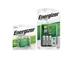 Combo Cargador Energizermaxi+4 Pilas Recargables Aa 2.000mah