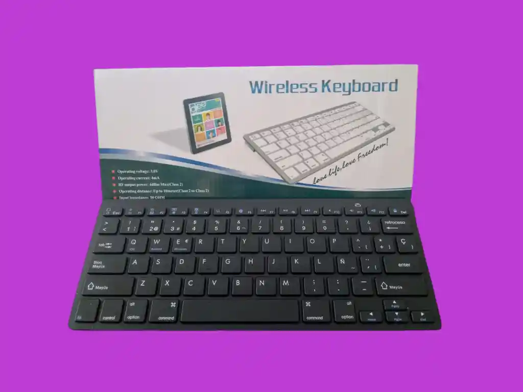 Eclado Bluetooth En Español Para Android Windows Compatible Para Pc Portátil Videojuego
